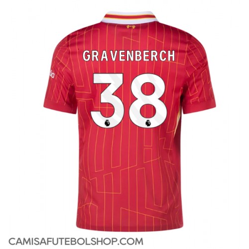 Camisa de time de futebol Liverpool Ryan Gravenberch #38 Replicas 1º Equipamento 2024-25 Manga Curta